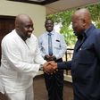 George Andah shaking hands with Nana Addo