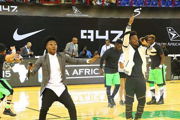 Reekado Banks and Korede Bello performing at the NBA Africa Games