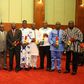 Nana Addo and Dr Mahamudu Bawumia with some ministers