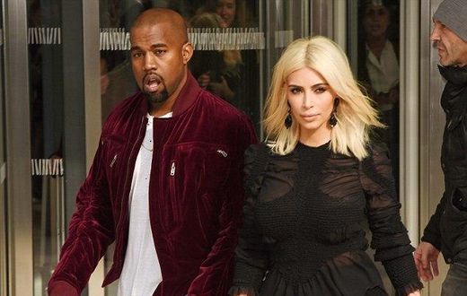 Kanye West and Kim Kardashian