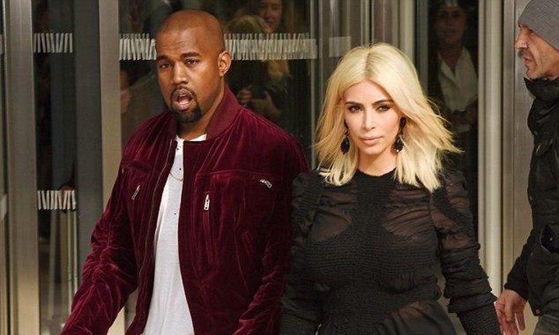 Kanye West and Kim Kardashian