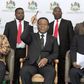 Zulu king Goodwill Zwelithini (seated middle)
