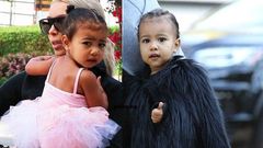 North West ditches popular dark look for a bright feminine outfit in Los Angeles