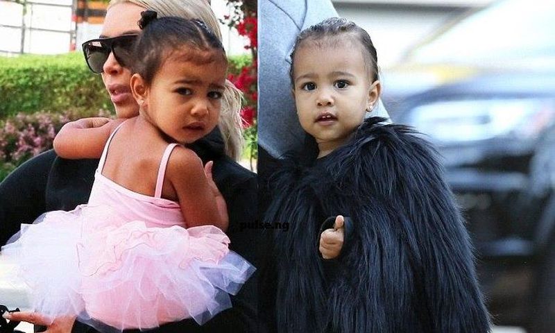 North West ditches popular dark look for a bright feminine outfit in Los Angeles