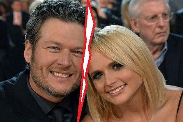 Country music couple, Blake Shelton and Miranda Lambert split
