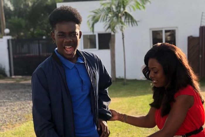 Nana Aba Anamoah and Son