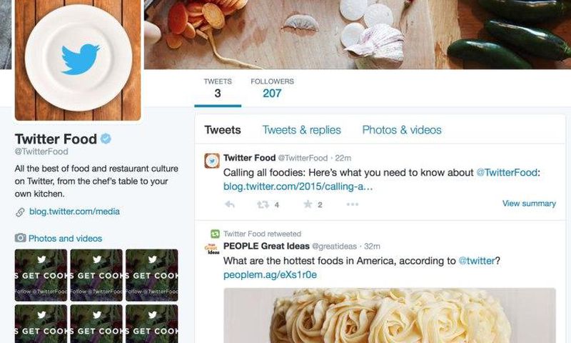 The Twitter Food account.