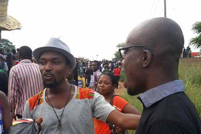 David Oscar at dumsor vigil