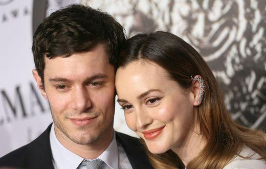 Leighton Meester and husband Adam Brody