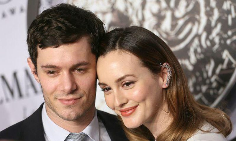 Leighton Meester and husband Adam Brody