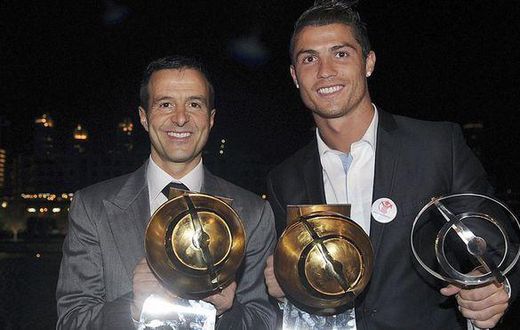 Mendes (left) is one of the world's most successful agents and Cristaino Ronaldo