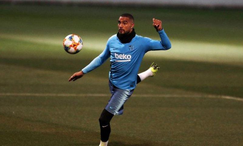 Kevin-Prince Boateng scored three goals in his Barca training