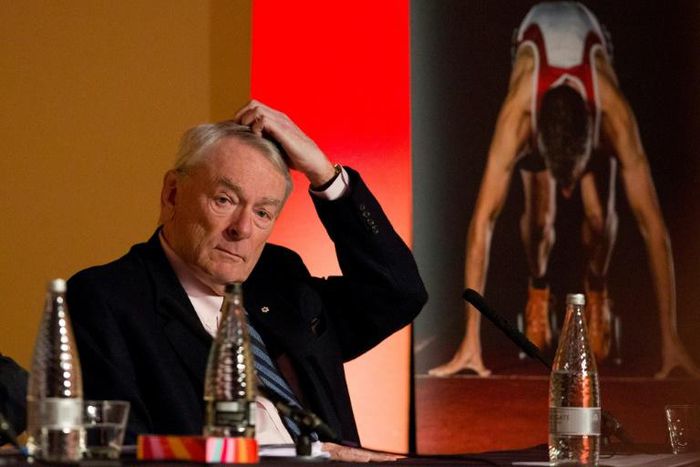 Former WADA President Dick Pound, pictured March 2016, says it's "not the end of the world" that Russia missed a deadline to give WADA experts access to its Moscow lab and is against imposing new sanctions as a consequence