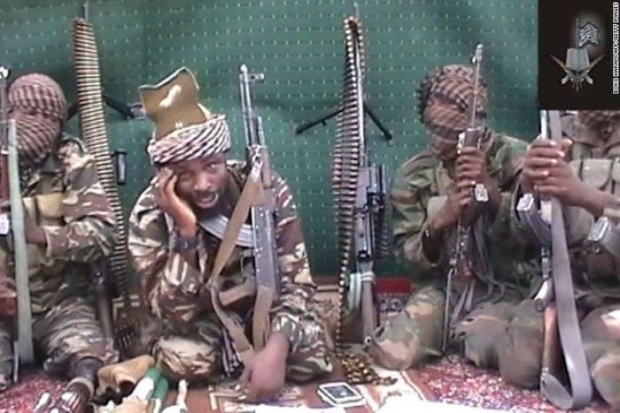 Boko Haram leader, Abubakar Shekau and his men