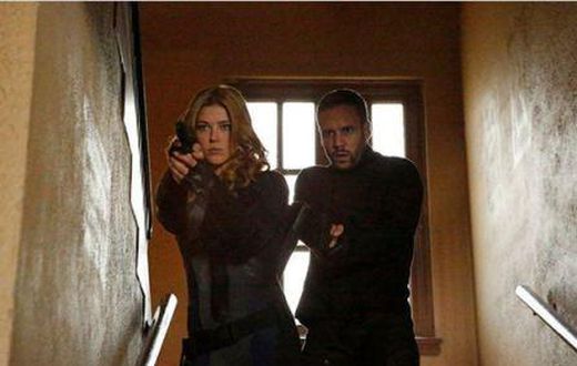  Adrianne Palicki as Bobbi Morse and Nick Blood as  Lance Hunter in 'Marvel's Most Wanted'