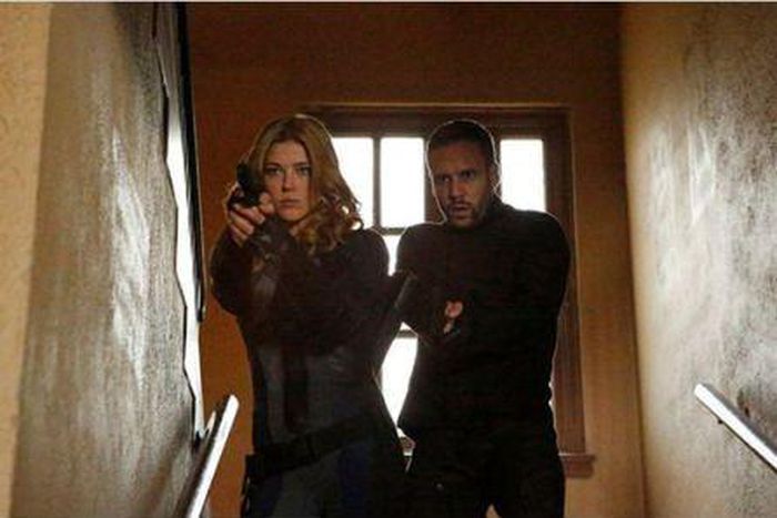  Adrianne Palicki as Bobbi Morse and Nick Blood as  Lance Hunter in 'Marvel's Most Wanted'