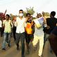 Sudanese protesters chant slogans during a demonstration against President Omar al-Bashir in the capital Khartoum's twin city of Omdurman on January 29, 2019