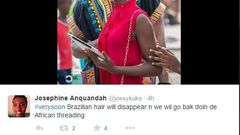 #VerySoon, Brazilian hair will disappear and we will go back doing the African threading.