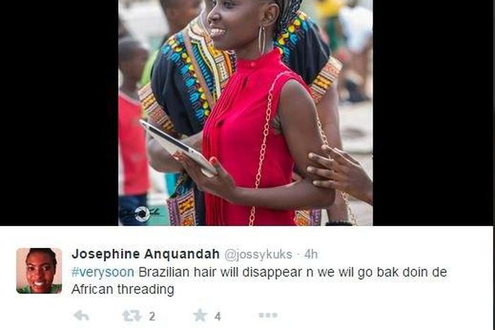 #VerySoon, Brazilian hair will disappear and we will go back doing the African threading.