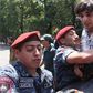 Armenian riot police earlier detained dozens of protesters and shortly released them [Getty Images]