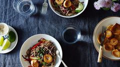 Noodle with Mushroom Salad