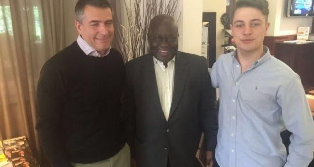 Kofi Filippo and Father meets Nana Addo ii Italy