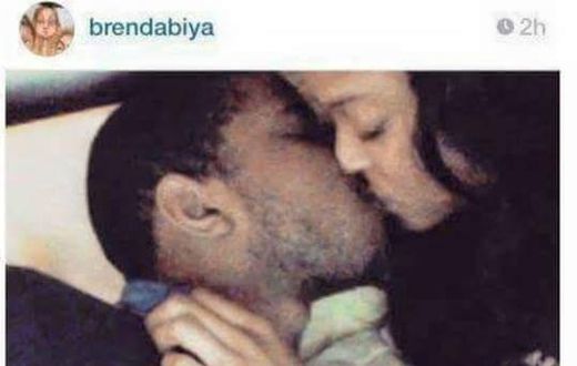 Brenda Biya kissing on Instagram