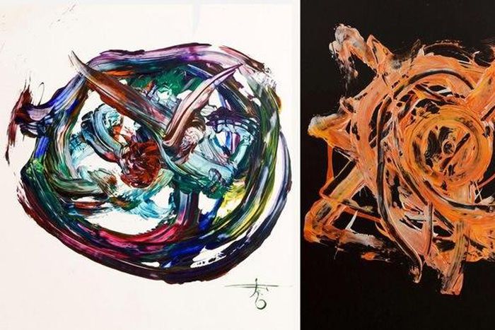 Two of Michael Flatley paintings sold for over €120,000.