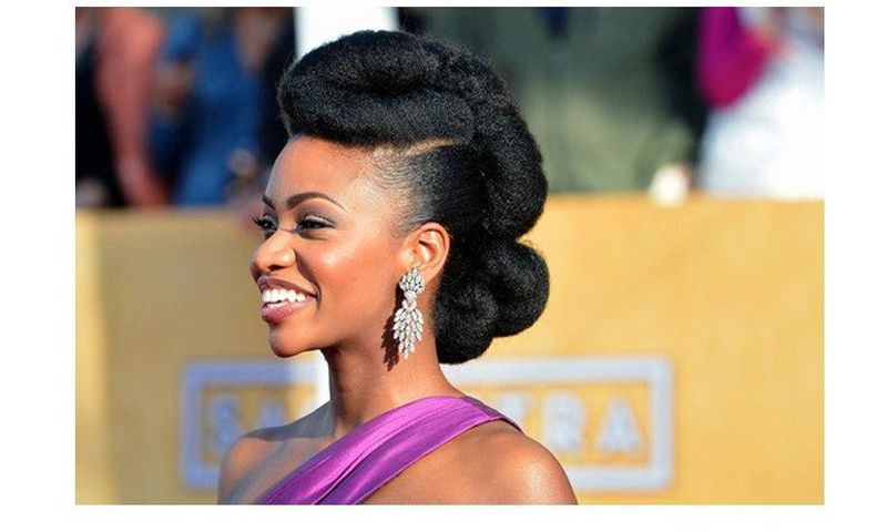 Natural hair can be done in different styles