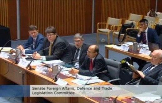 A screenshot of Senator Brandis enjoying his book.