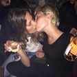 Miley Cyrus kisses girl in Vegas