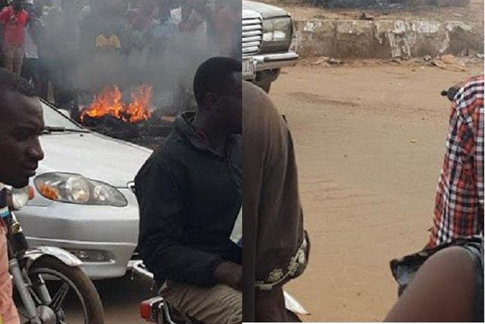 Scene of the mob action