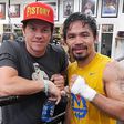Hollywood actor, Mark Wahlberg visit Filipino boxer in training