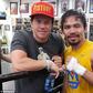 Hollywood actor, Mark Wahlberg visit Filipino boxer in training