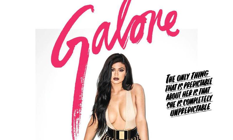 Kylie Jenner covers a provocative issue of Galore Magazine