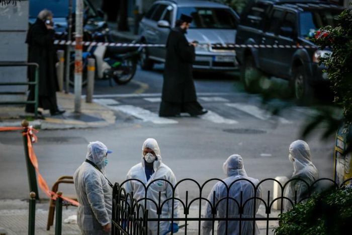 On December 27, a homemade bomb exploded in front of the Orthodox Church of Saint Dionysius in central Athens