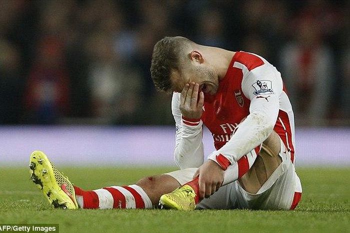 Jack Wilshere has not played this season for Arsenal because of a broken leg