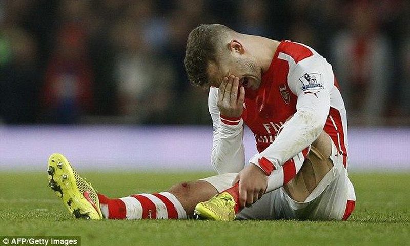 Jack Wilshere has not played this season for Arsenal because of a broken leg