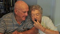 So for every anniversary, Ann and Ken would eat a portion of the cake, and now 60 years after they got married, the couple are still eating a slice of the same wedding cake