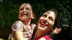 Nazanin Zaghari-Ratcliffe, seen here with daughter Gabriella, has suspended her hunger trike