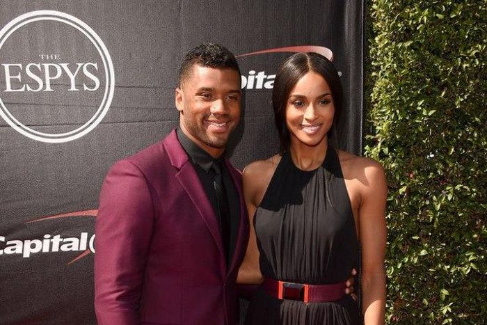 Ciara and Russell Wilson on the ESPY Red Carpet