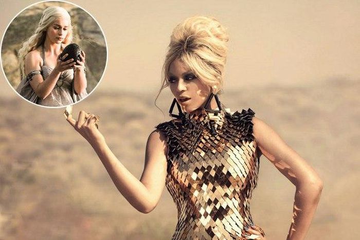 Beyonce gets one of Khaleesi's dragon eggs, thanks to Jay Z