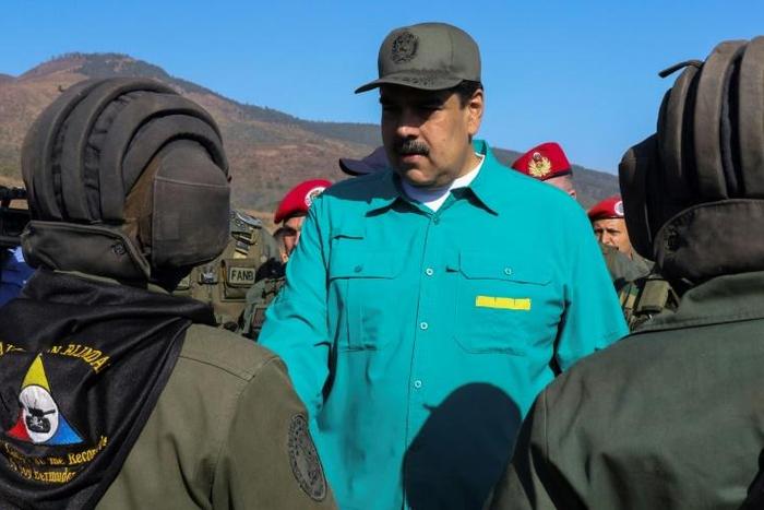 Most of the Lima Group has urged Venezuela's President Nicolas Maduro, pictured during military exercises on January 27, 2019, to step down