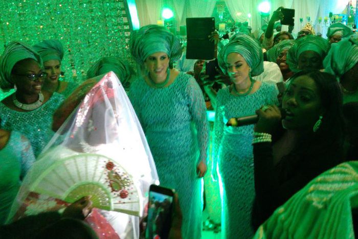 Tiwa Savage ushers in the bride, Dara Johnson