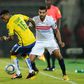 Themba Zwane (L) scored twice to earn Mamelodi Sundowns of South Africa a 2-1 victory over Wydad Casablanca of Morocco Saturday in a CAF Champions League Group A match near Pretoria.