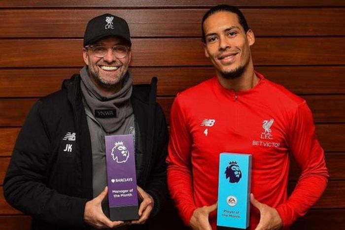 Jurgen Klopp and Van Dijk