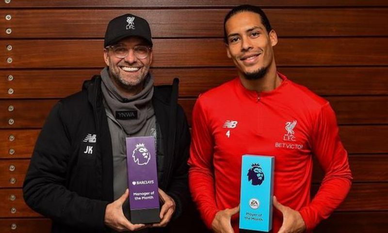 Jurgen Klopp and Van Dijk
