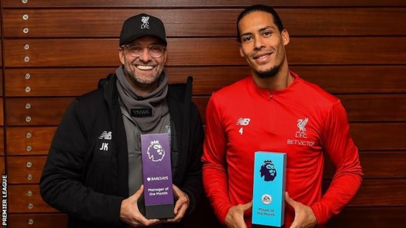 Jurgen Klopp and Van Dijk