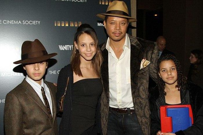 Terrence Howard, Michelle Ghent and their kids