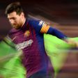 Lionel Messi ghosts past a Levante player